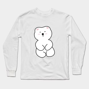 Cute white little bear Long Sleeve T-Shirt